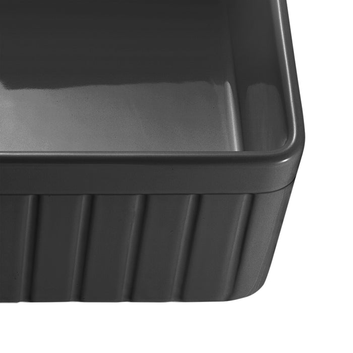 KENSINGTON Fireclay Single Butler Sink 838mm Matte Black