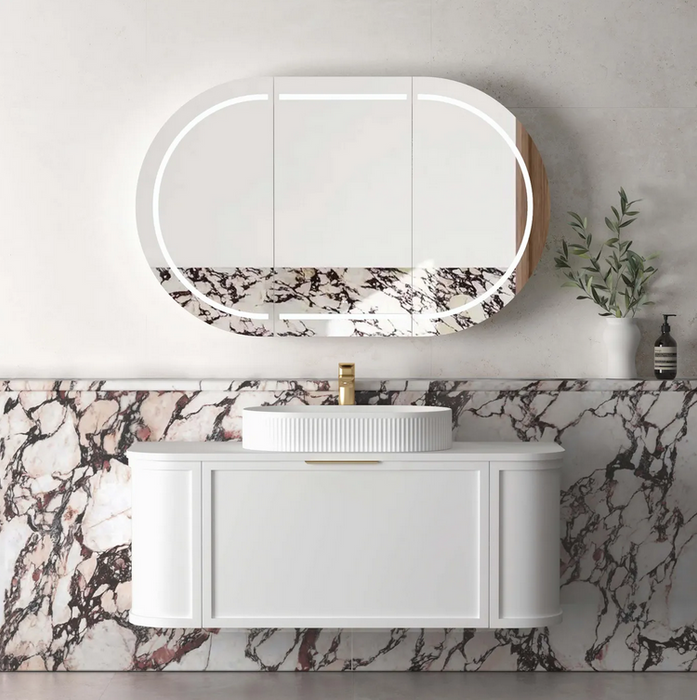 OTTI Australia HAMPSHIRE 1200 Curved Wall Hung Vanity