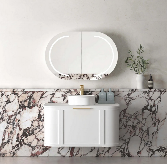 OTTI Australia HAMPSHIRE 900 Curved Wall Hung Vanity