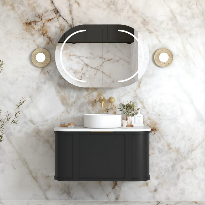 OTTI Australia HAMPSHIRE 900 Curved Wall Hung Vanity