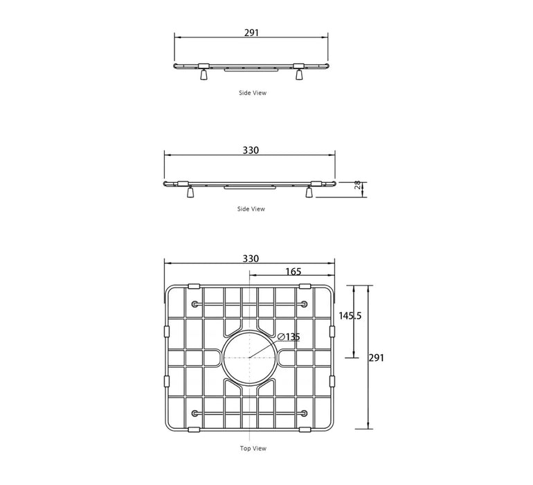 HAMPTON OTTI Butler Sink Protector Grid 845