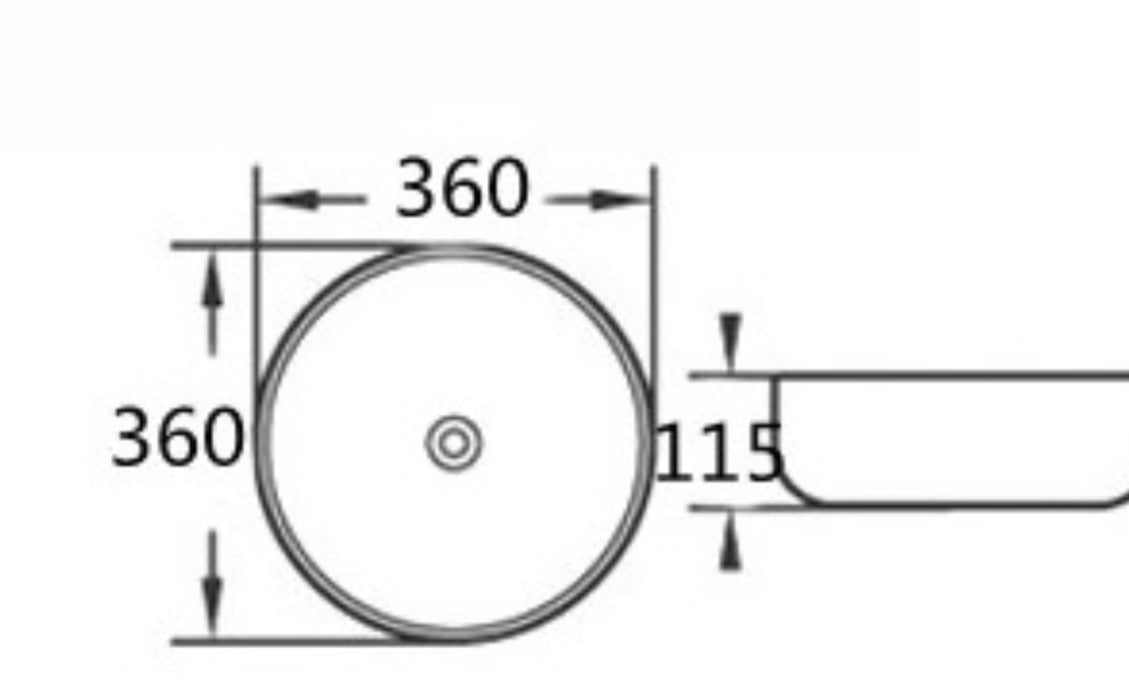 BELLE Round Fluted Basin