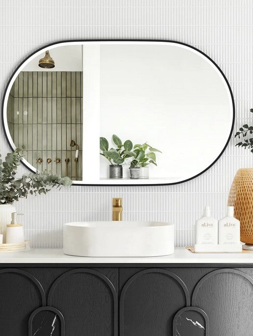 COOLUM Oval LED Mirror 1200 - 3 Colour Frames