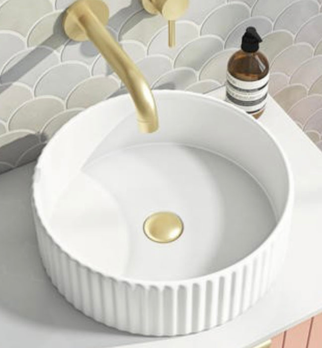 MARLO OTTI Fluted Basin - Matte White