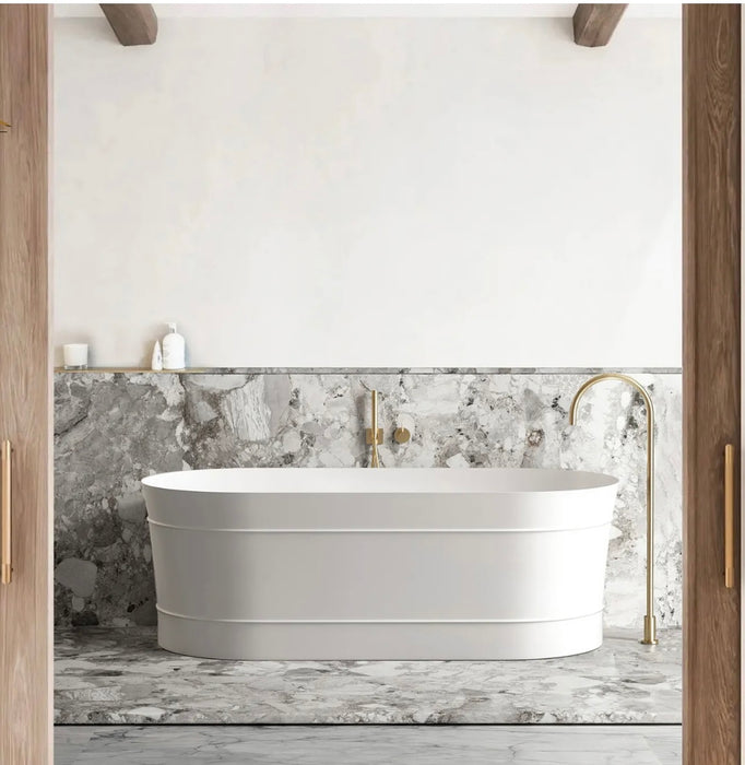 BONDI Freestanding Matte White Bath 1500  & 1700