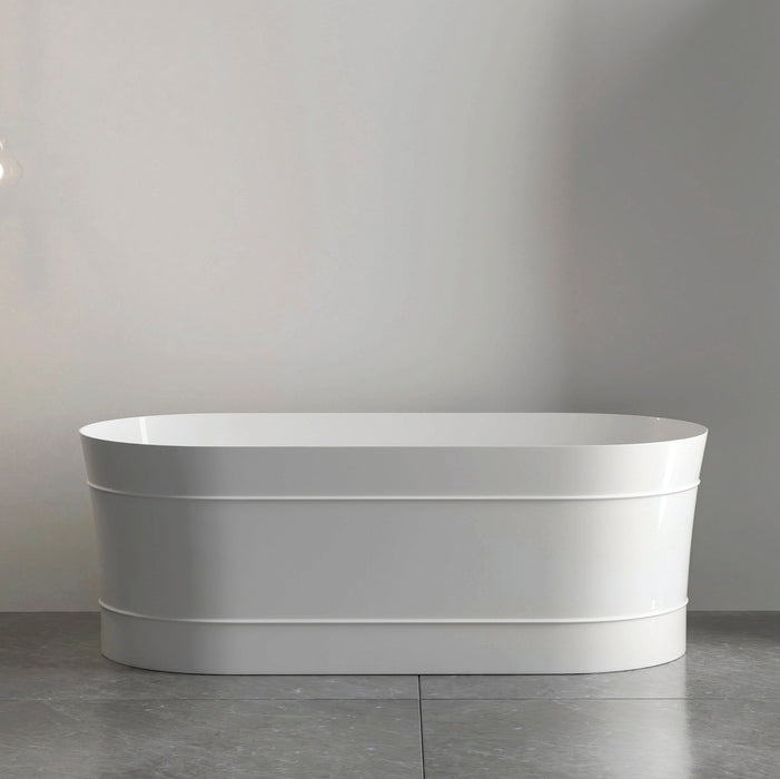 BONDI Freestanding Gloss White Bath 1500  & 1700