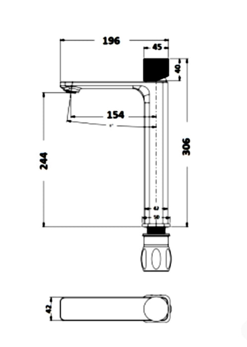 ASPEN Tall Basin Mixer - 4 Colours