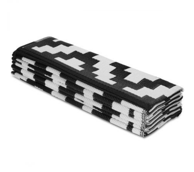 AZTEC Monochrome Recycled Plastic Outdoor Rug