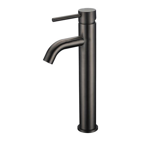 BYRON Tall Basin Mixer - Brushed Gunmetal - Renovation Box