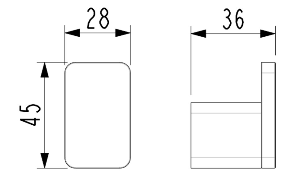 BOSTON Robe Hook- Brushed Nickel - Renovation Box