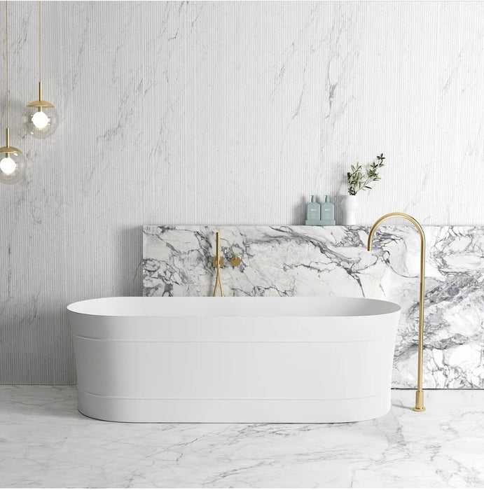 BONDI Freestanding Matte White Bath 1500  & 1700