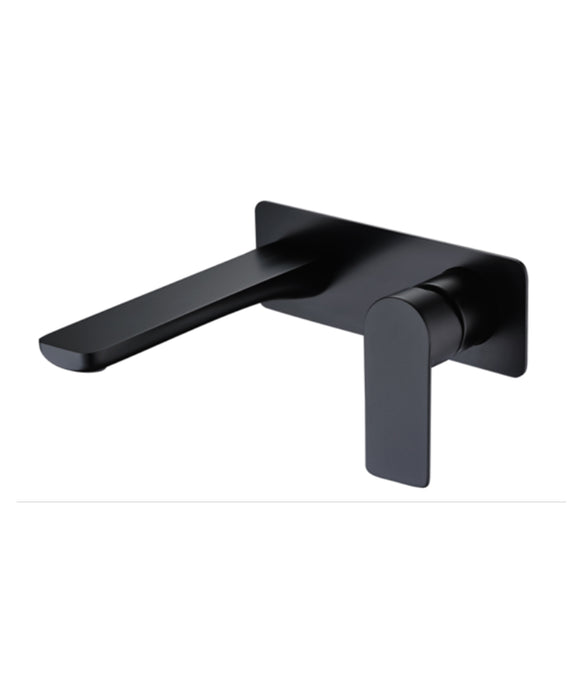 NEWPORT Wall Basin/Bath Mixer Set - Matte Black - Renovation Box