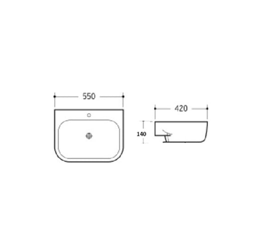 CARE 550 Square Basin - Renovation Box