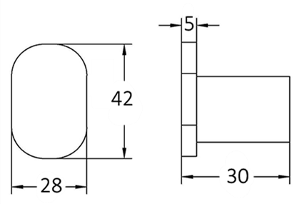 VETTO Robe Hook - Brushed Nickel - Renovation Box