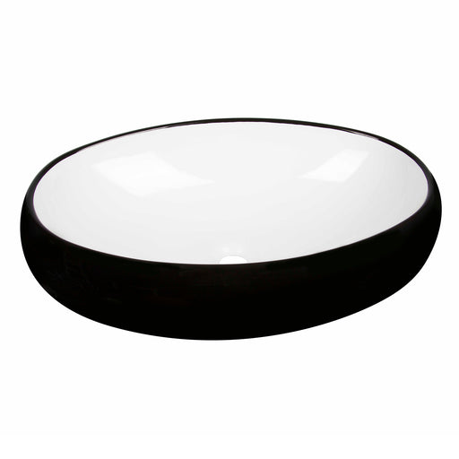 NEWPORT Oval Basin White/Black - Renovation Box