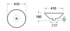 LONDON Semi Inset Basin Matte White - Renovation Box