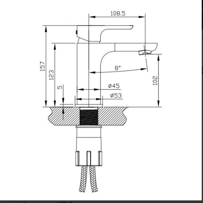 BALMAIN Basin Mixer - Brushed Gold - Renovation Box