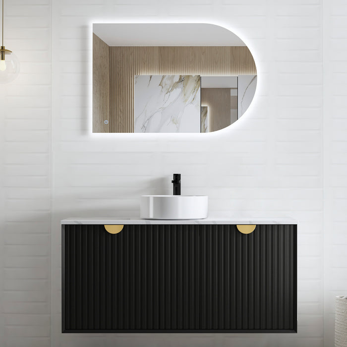 MARLO Matte Black Vanity Stone Top 1200