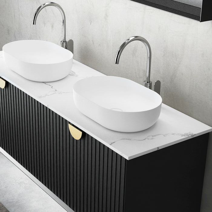 MARLO Matte Black Vanity Stone Top 1500