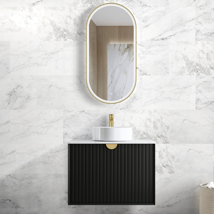 MARLO Matte Black Vanity Stone Top 750