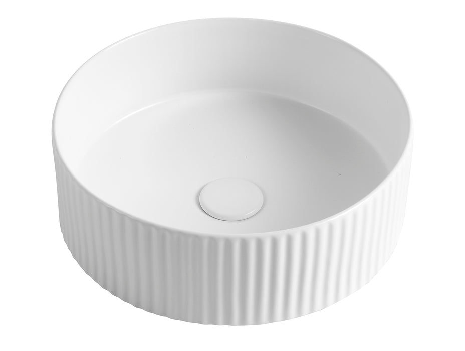 MARLO OTTI Fluted Basin - Matte White