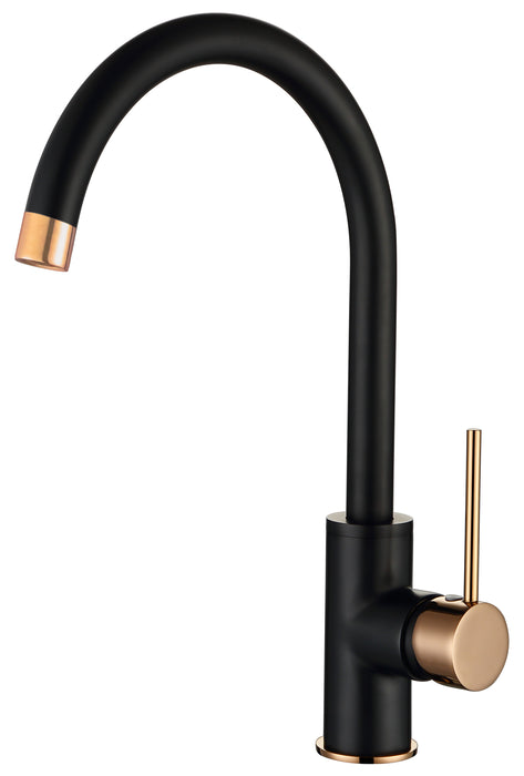 ROUL Kitchen Sink Mixer - Matte Black & Rose Gold - Renovation Box