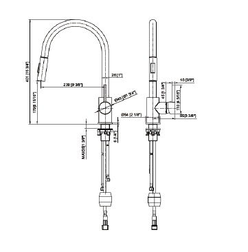 STREAM BEZZONI Pullout Kitchen Mixer