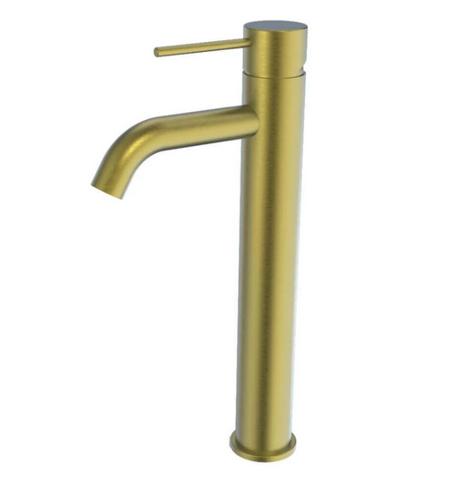 BYRON Tall Basin Mixer - Brushed Gold - Renovation Box