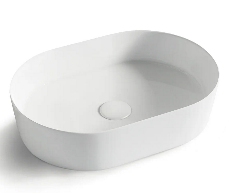 QUAY Oval Basin - Gloss White