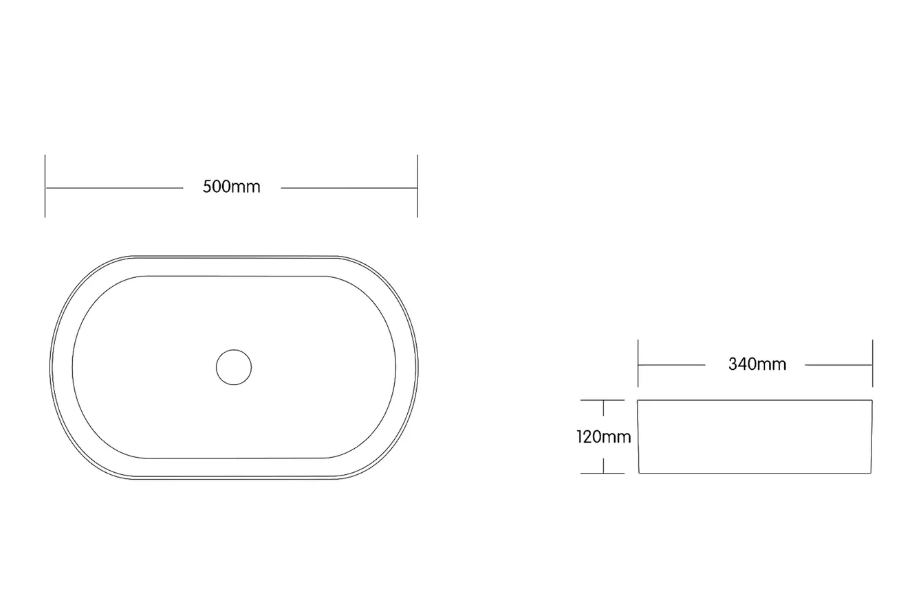 QUAY Oval Basin - Gloss White