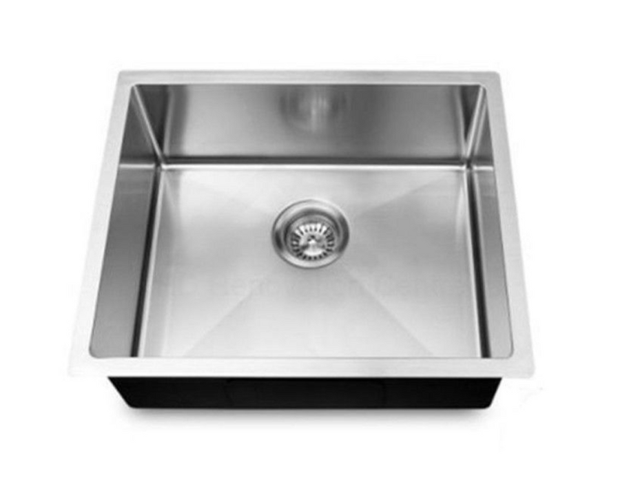 MILANO AP Silver Stainless Steel Handmade Single Bowl 440x440