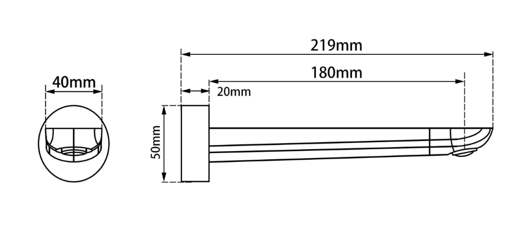 LISBON AP Bath Spout - 4 Colours