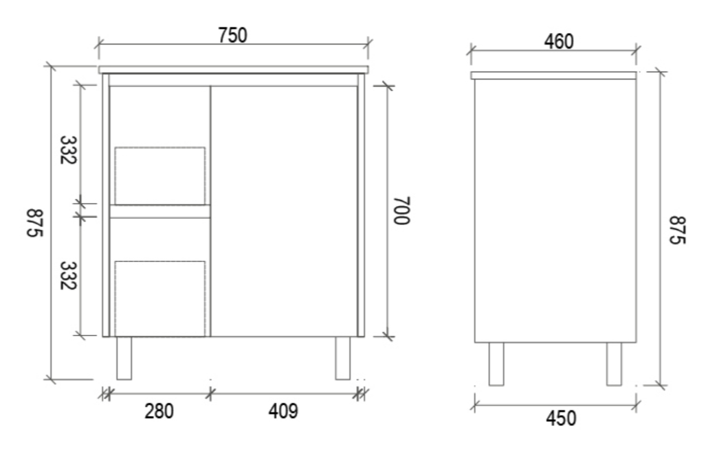 BROOKLYN Floor Standing Vanity