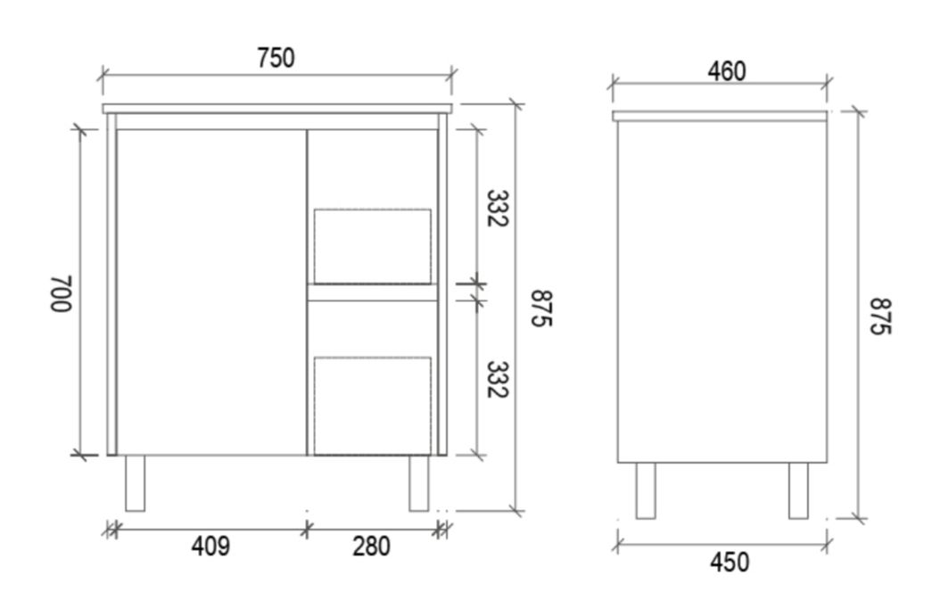 BROOKLYN Floor Standing Vanity