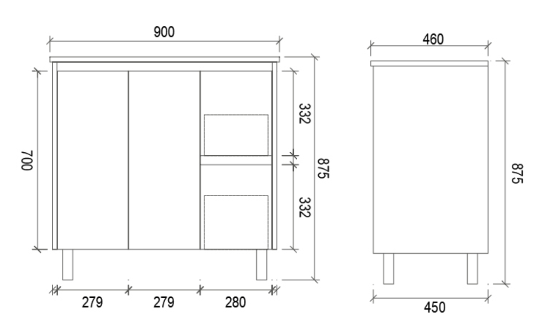 BROOKLYN Floor Standing Vanity