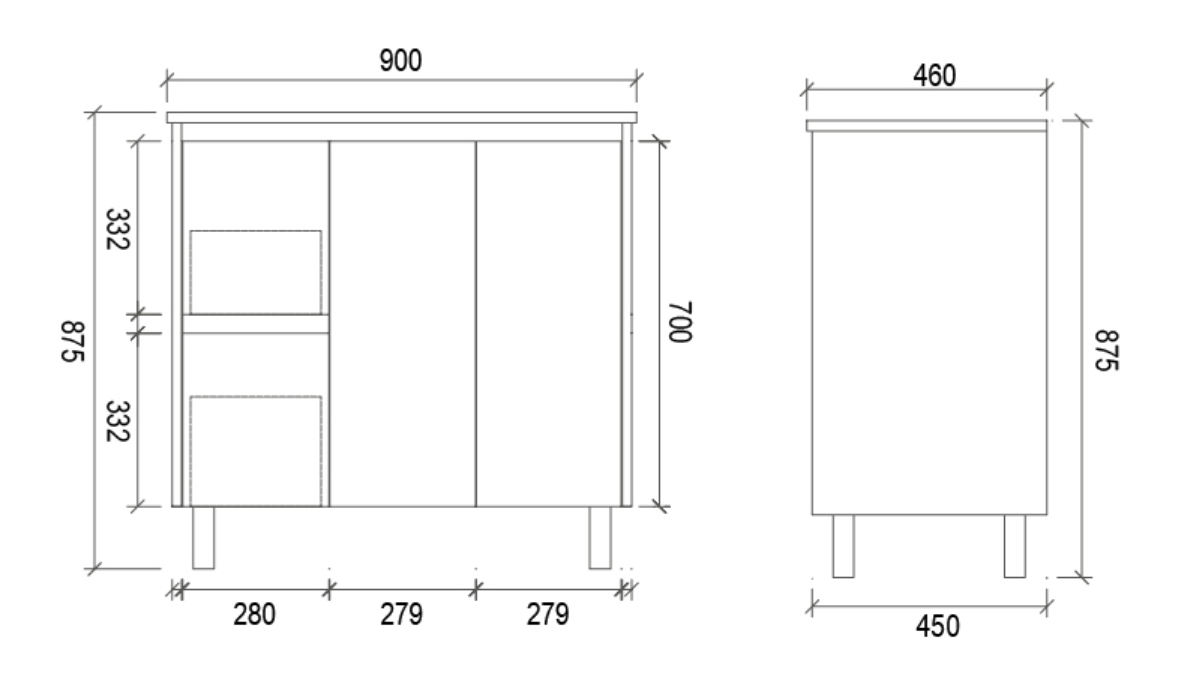 BROOKLYN Floor Standing Vanity