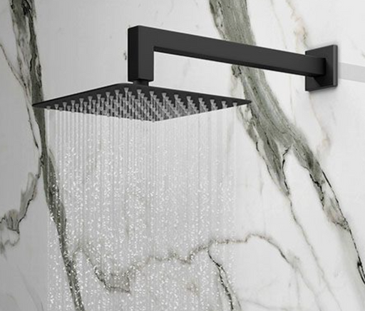 PORTLAND Shower Arm and Head - Matte Black - Renovation Box