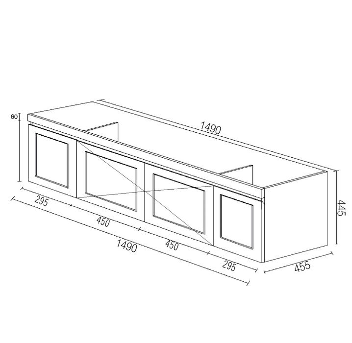 HAMPTON Matte White Vanity Ceramic Top