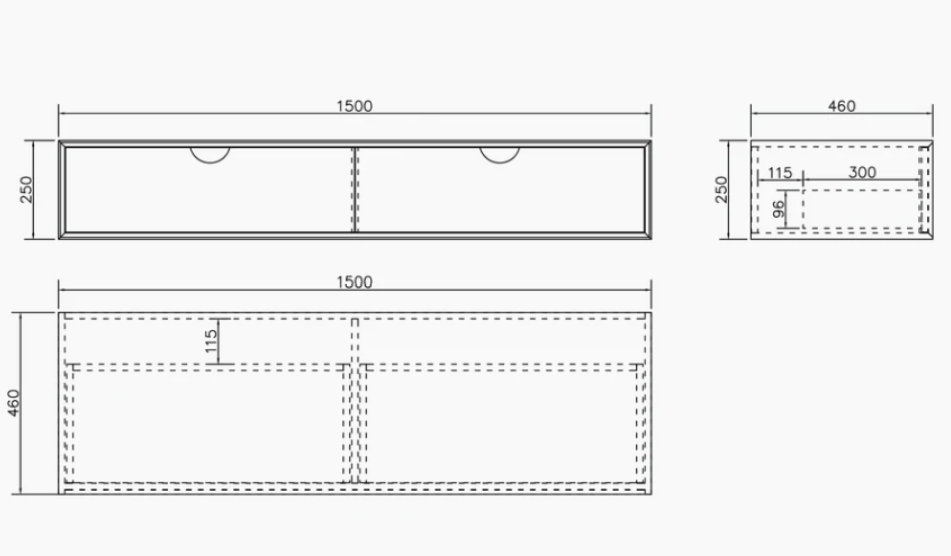 MOONLIGHT Wall Hung Basin