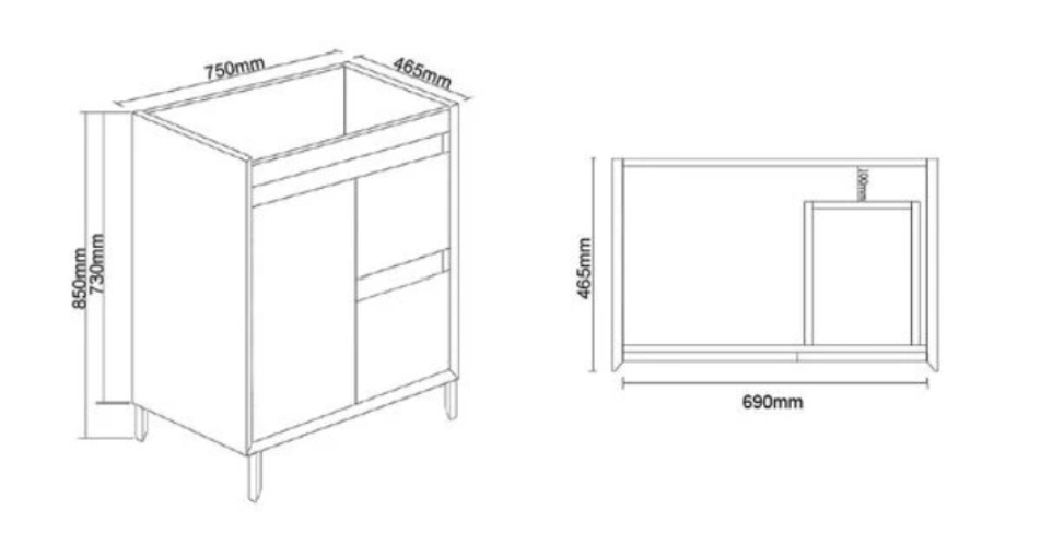 MAXIMO Floor Standing Vanity