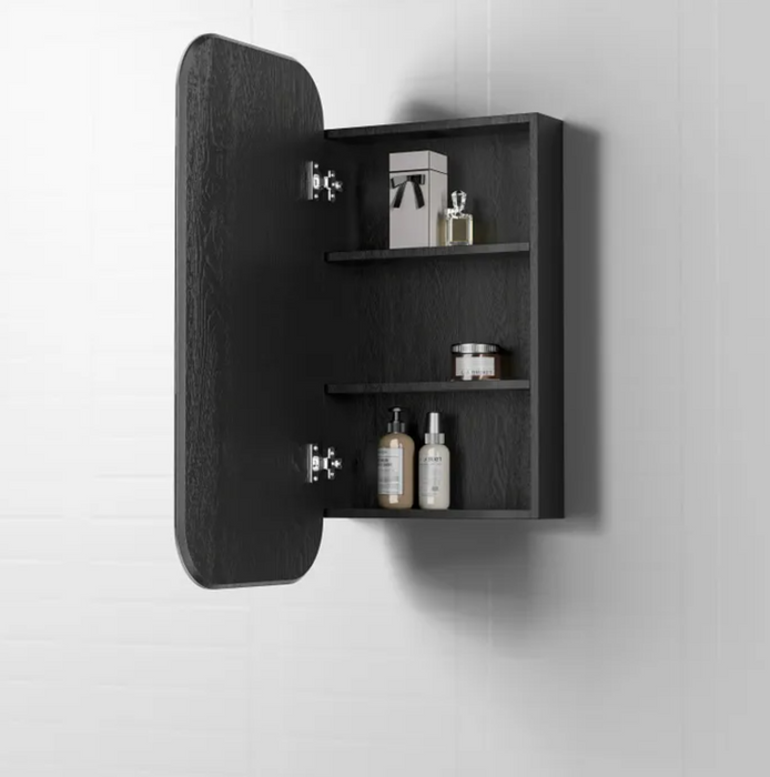 NEWPORT Shaving Cabinet Black Oak