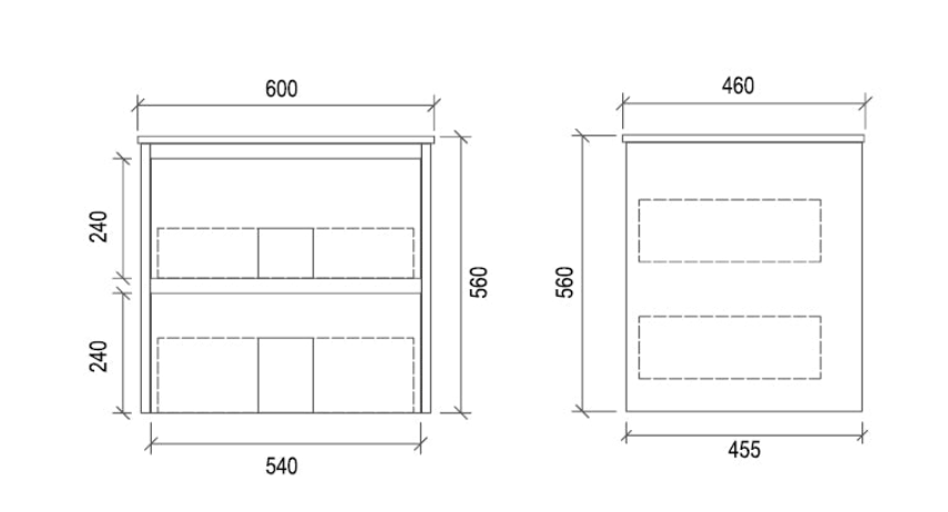 ZETLAND Wall Hung Vanity