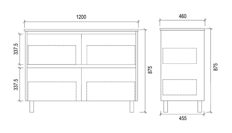 ZETLAND Floor Standing Vanity