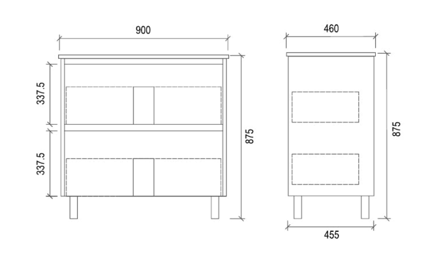 ZETLAND Floor Standing Vanity