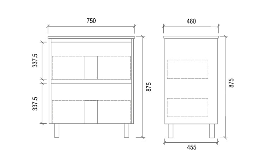 ZETLAND Floor Standing Vanity